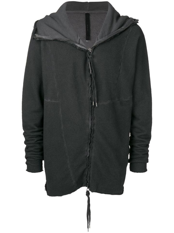 Army Of Me Oversize Distressed Hoodie - Grey