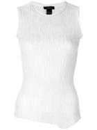 Avant Toi Textured Tank Top - White