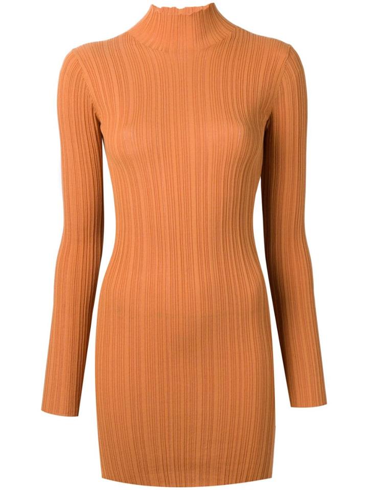 Acne Studios Longline Ribbed Top - Orange