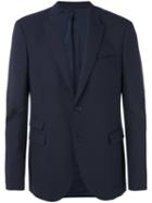 Neil Barrett - Two Button Blazer - Men - Polyamide/polyester/spandex/elastane/virgin Wool - 52, Blue, Polyamide/polyester/spandex/elastane/virgin Wool