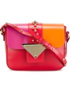 Sara Battaglia Lucy Crossbody Bag, Women's, Red, Calf Leather