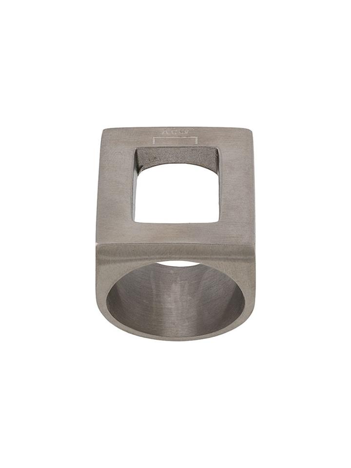 A-cold-wall* Structured Cut-out Ring - Silver