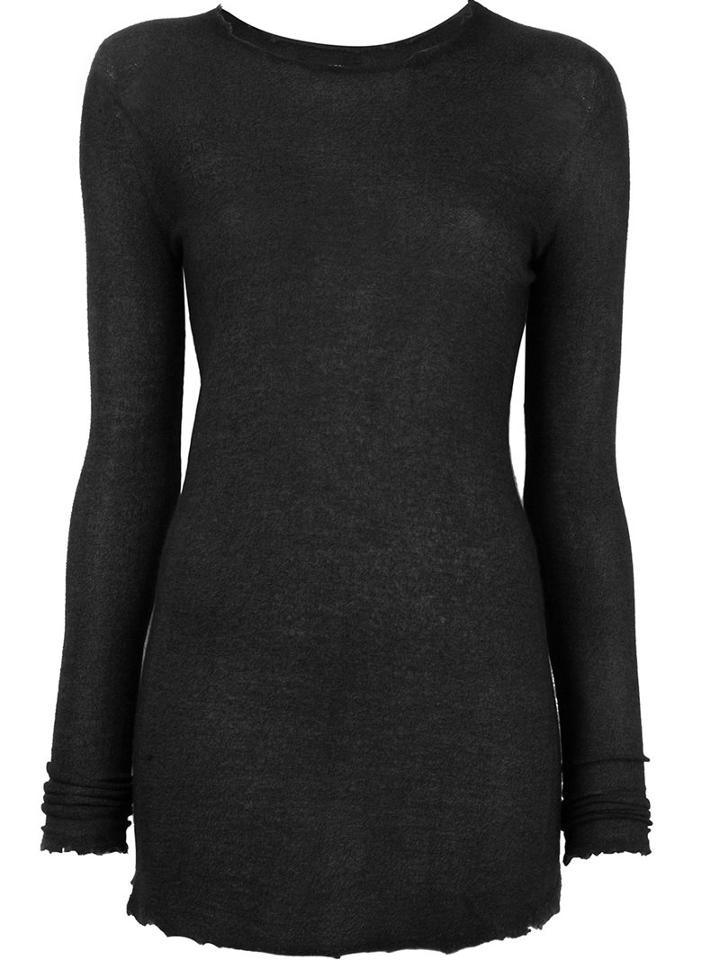 Avant Toi Slim-fit Pullover, Women's, Size: Medium, Black, Silk/polyester/cashmere