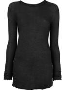 Avant Toi Slim-fit Pullover, Women's, Size: Medium, Black, Silk/polyester/cashmere