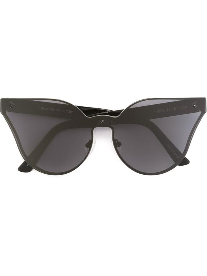 House Of Holland Lensfighter Sunglasses, Women's, Black, Other Fibres
