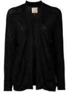 Laneus Open Front Cardigan, Women's, Size: 40, Black, Polyamide/polyester/viscose