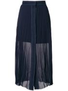 Aviù Pleated Skirt - Blue