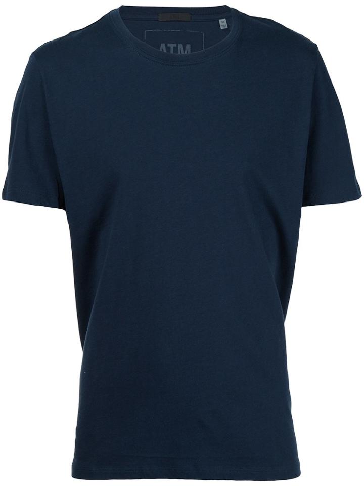 Atm Anthony Thomas Melillo Classic Jersey Crew Neck T-shirt - Blue