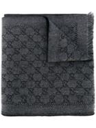 Gucci - Gg Supreme Print Scarf - Men - Wool - One Size, Grey, Wool
