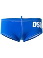 Dsquared2 Logo Print Swimming Shorts - Blue