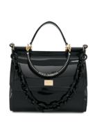 Dolce & Gabbana Patent Leather Tote - Black