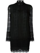 Giambattista Valli Embroidered Details Dress, Women's, Size: 40, Black, Silk/cotton/polyester