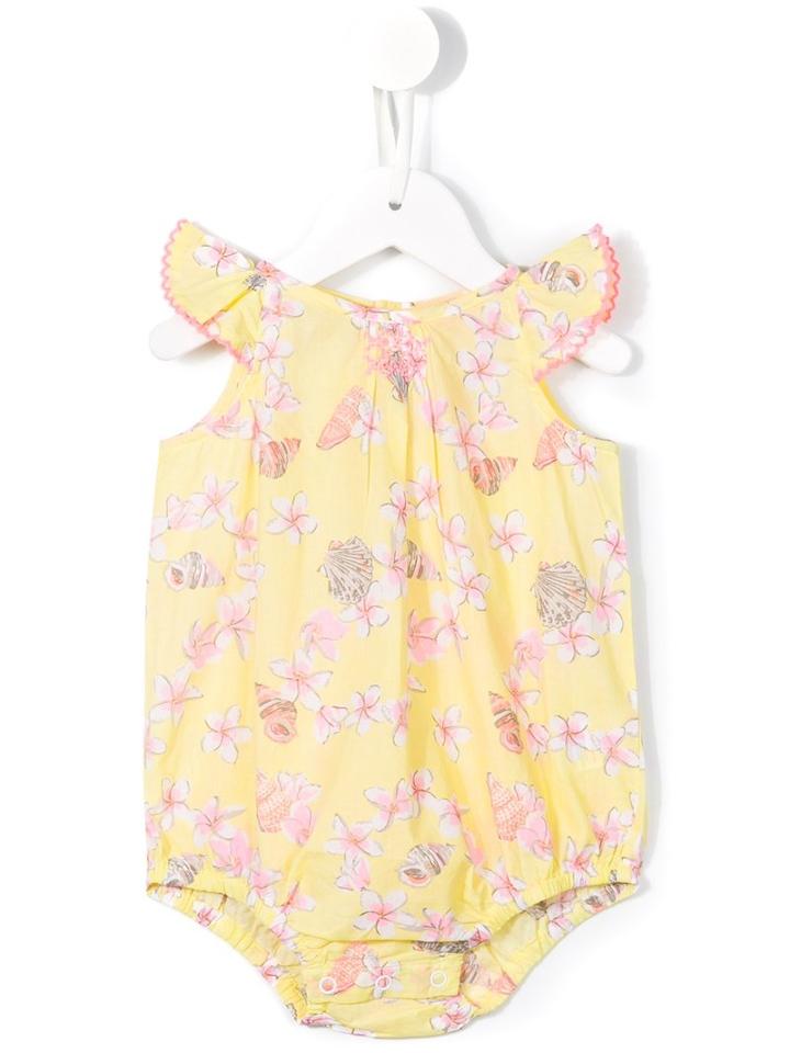 Sunuva - 'frangipani' Romper - Kids - Cotton - 18-24 Mth, Yellow/orange