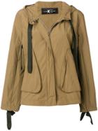 Luisa Cerano Drawstring Hood Jacket - Green