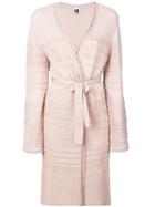 M Missoni Wrapped Long Cardigan - Pink & Purple