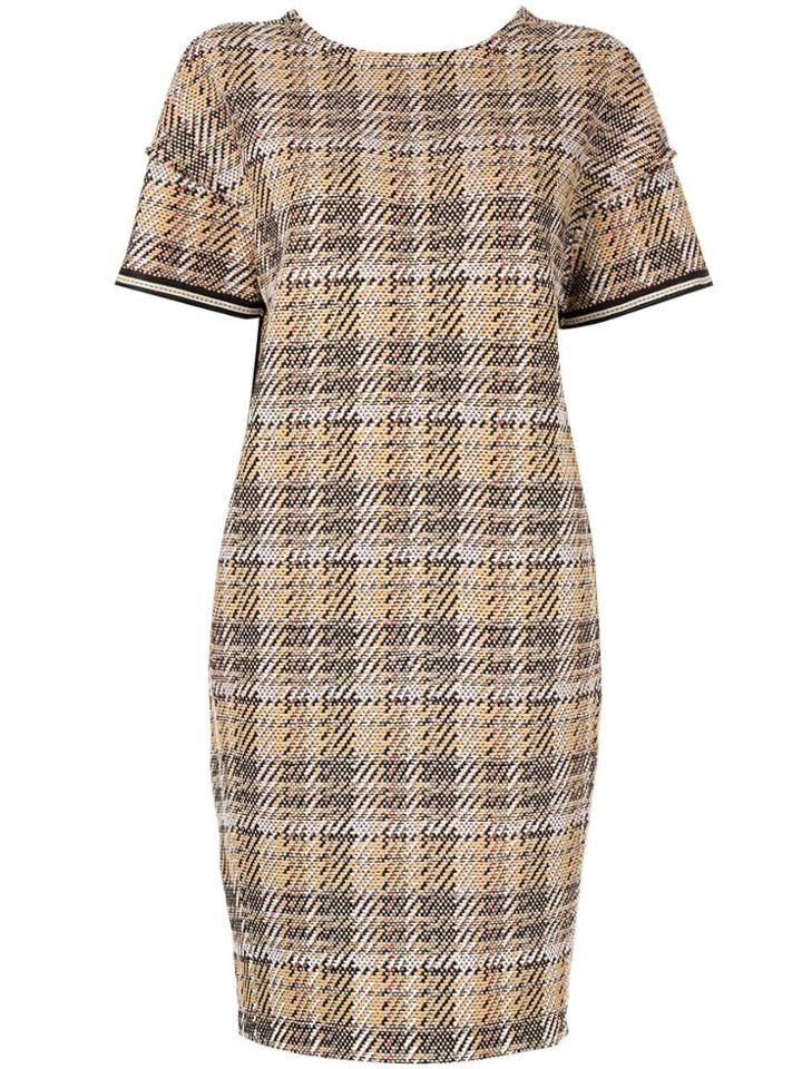 Coohem Tech Tweed Dress - Orange
