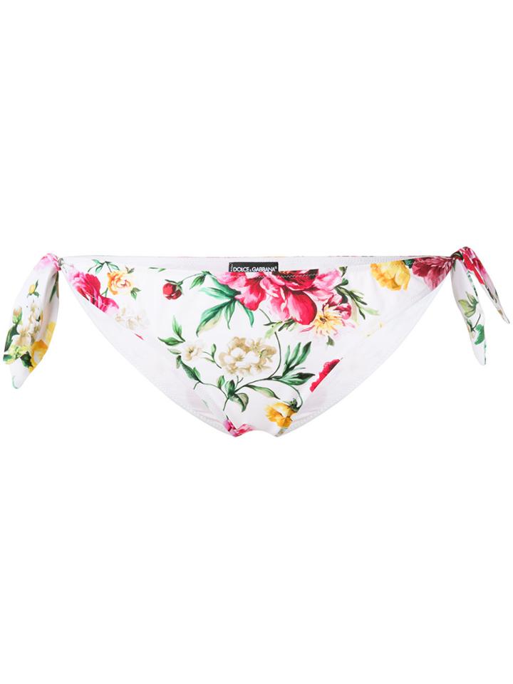 Dolce & Gabbana Underwear Floral Bikini Briefs - White