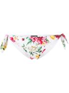 Dolce & Gabbana Underwear Floral Bikini Briefs - White