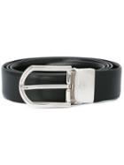 Ermenegildo Zegna - Embossed Belt - Men - Calf Leather - 110, Black, Calf Leather