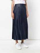 Golden Goose Deluxe Brand - Midi Pleated Skirt - Women - Polyester - M, Blue, Polyester
