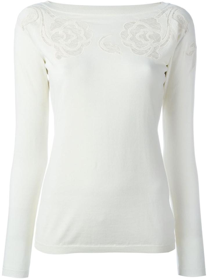 Ermanno Scervino Front Lace Detail Top