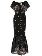 Alice Mccall 'honeycomb Daisy' Midi Dress - Black