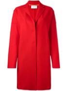 Harris Wharf London Single Breasted Coat, Women's, Size: 48, Red, Virgin Wool