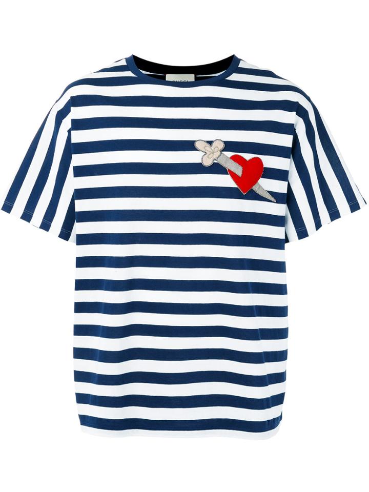 Gucci Heart Dagger T-shirt - Blue