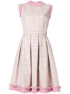 Daizy Shely Glitter Organza Dress - Pink & Purple