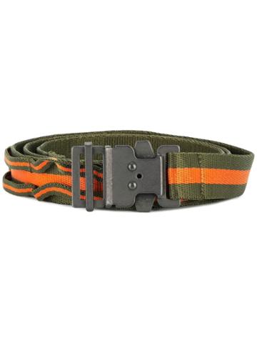 White Mountaineering Striped Work Belt - Green