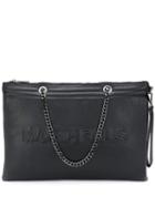 Marc Ellis Embossed Logo Shopper Tote - Black
