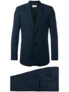 Saint Laurent Abito Suit Jacket, Men's, Size: 50, Blue, Silk/cotton/wool