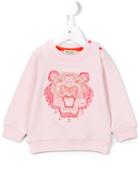 Kenzo Kids - 'tiger' Sweatshirt - Kids - Cotton/spandex/elastane - 6 Mth, Infant Girl's, Pink/purple