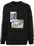 No21 Side Stripes Printed Sweatshirt - Black
