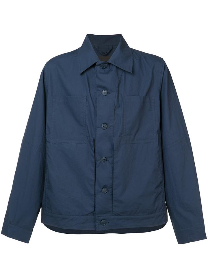 Craig Green Shirt Jacket, Men's, Size: Large, Blue, Cotton