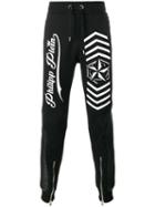 Philipp Plein Look At You Track Pants, Men's, Size: Xl, Black, Cotton