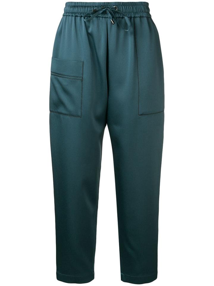 Brunello Cucinelli Pantalon Large - Blue