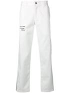 Upww Side-stripe Trousers - White