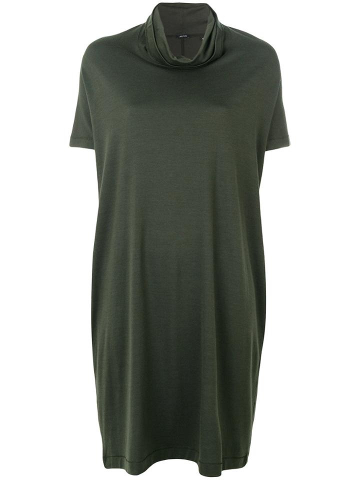 Aspesi Cowl Neck Dress - Green
