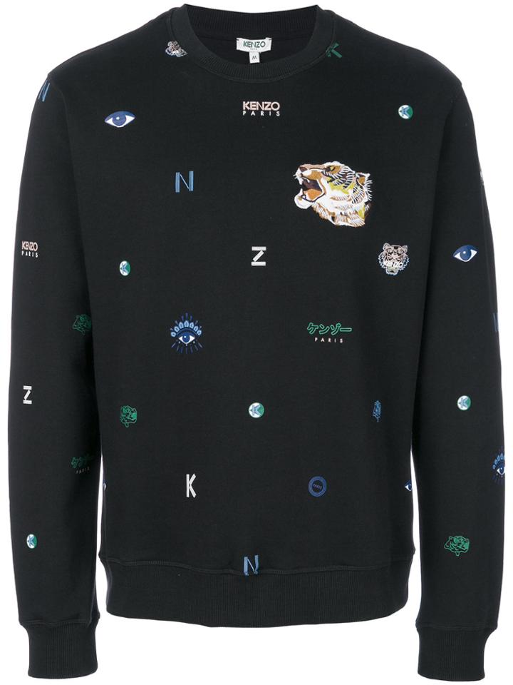 Kenzo Multi Icons Sweatsihrt - Black