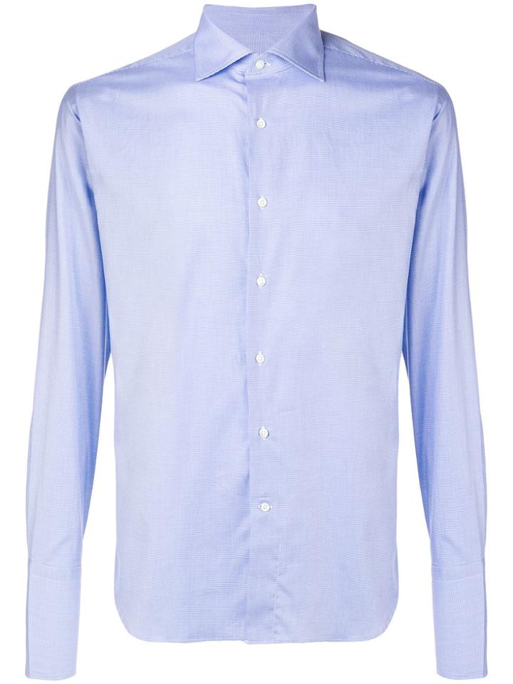 Canali Spread Collar Shirt - Blue
