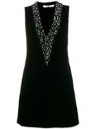 Givenchy Pearl Embellished Short Dress - Black