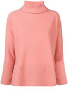 Antonelli Turtleneck Fine Knit Sweater - Pink