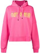 Marcelo Burlon County Of Milan Logo Print Hoodie - Pink