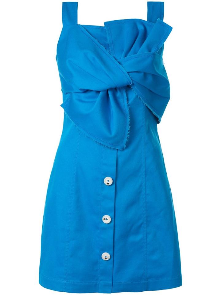 Ports Pure Knot Detailed Mini Dress - Blue