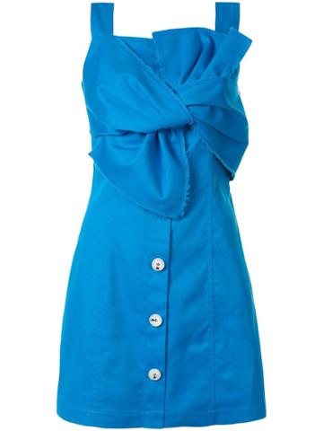 Ports Pure Knot Detailed Mini Dress - Blue