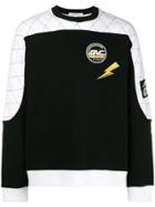 Givenchy Patched And Quilted Sweatshirt - Black