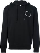 Études Circular Star Print Hoodie, Men's, Size: Small, Black, Cotton/polyester