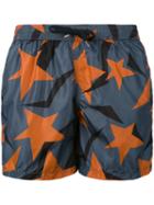 Dior Homme - Stars Print Swim Shorts - Men - Polyamide - L, Blue, Polyamide