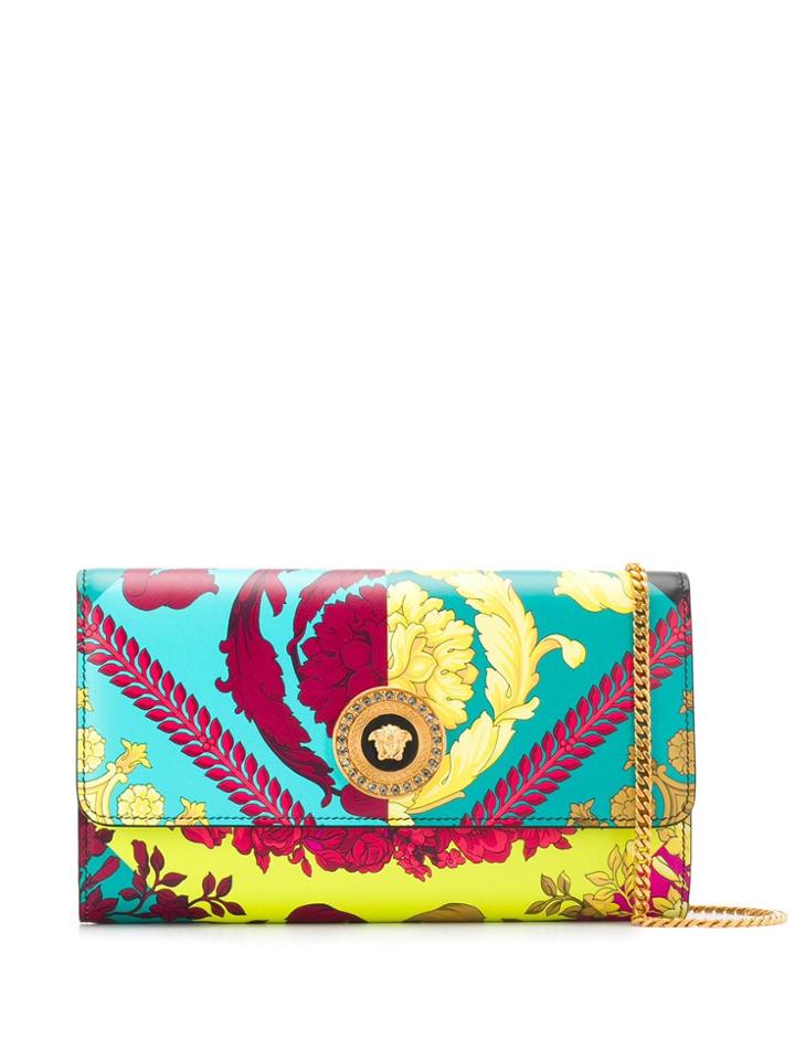 Versace Medusa Head Clutch - Blue